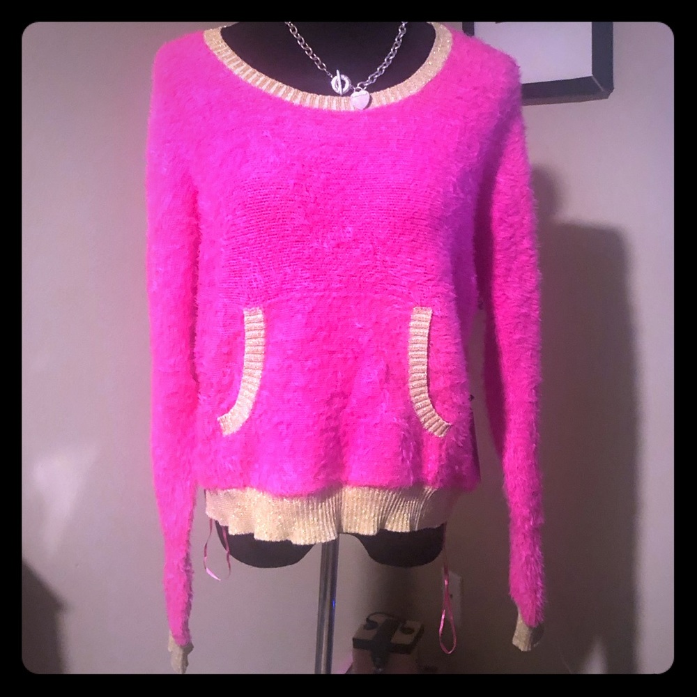 🎀NWT Adorable pink  juicy couture knitted sweater